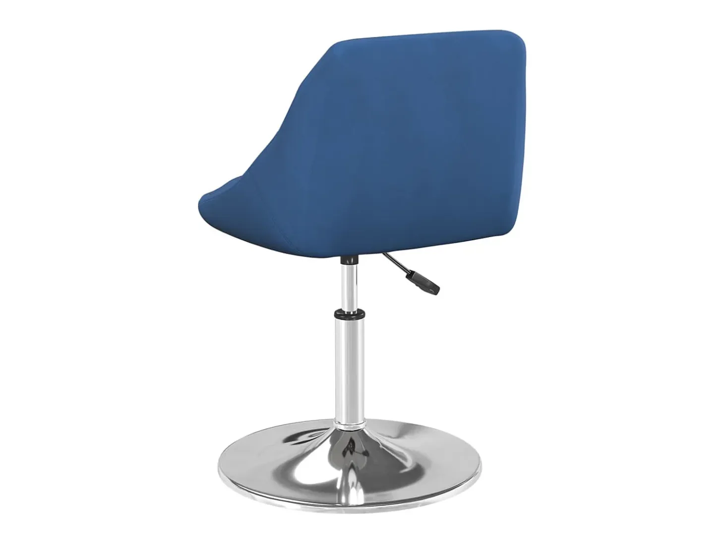Juego de 2 sillas de comedor giratorias de terciopelo azul