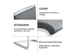 Juego de 6 sillas de comedor modernas con respaldo alto y patas tapizadas, respaldo de rayas cruzadas para comedor, cocina y oficina, color gris