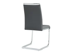 Juego de 6 sillas de comedor modernas con respaldo alto y patas tapizadas, respaldo de rayas cruzadas para comedor, cocina y oficina, color gris
