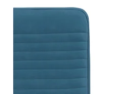 Juego de 4 sillas de comedor de terciopelo azul