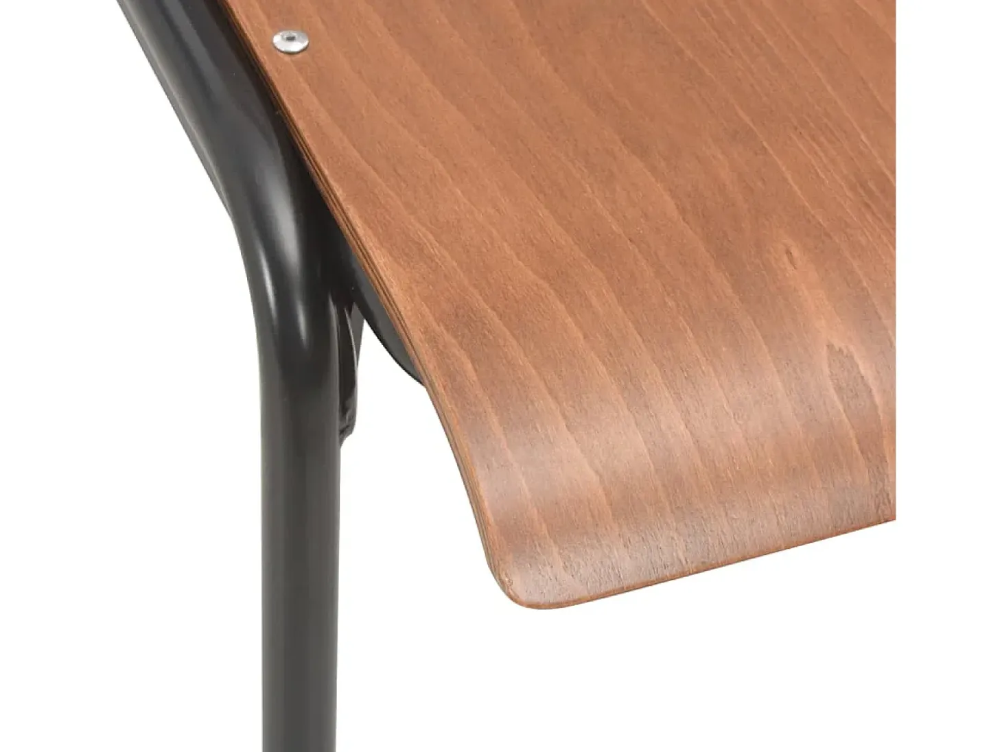 Juego de 6 sillas de comedor de madera contrachapada marrón