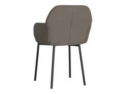 Juego de 2 sillas de comedor de terciopelo gris oscuro
