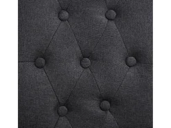 Juego de 4 sillas de comedor de tela gris oscuro