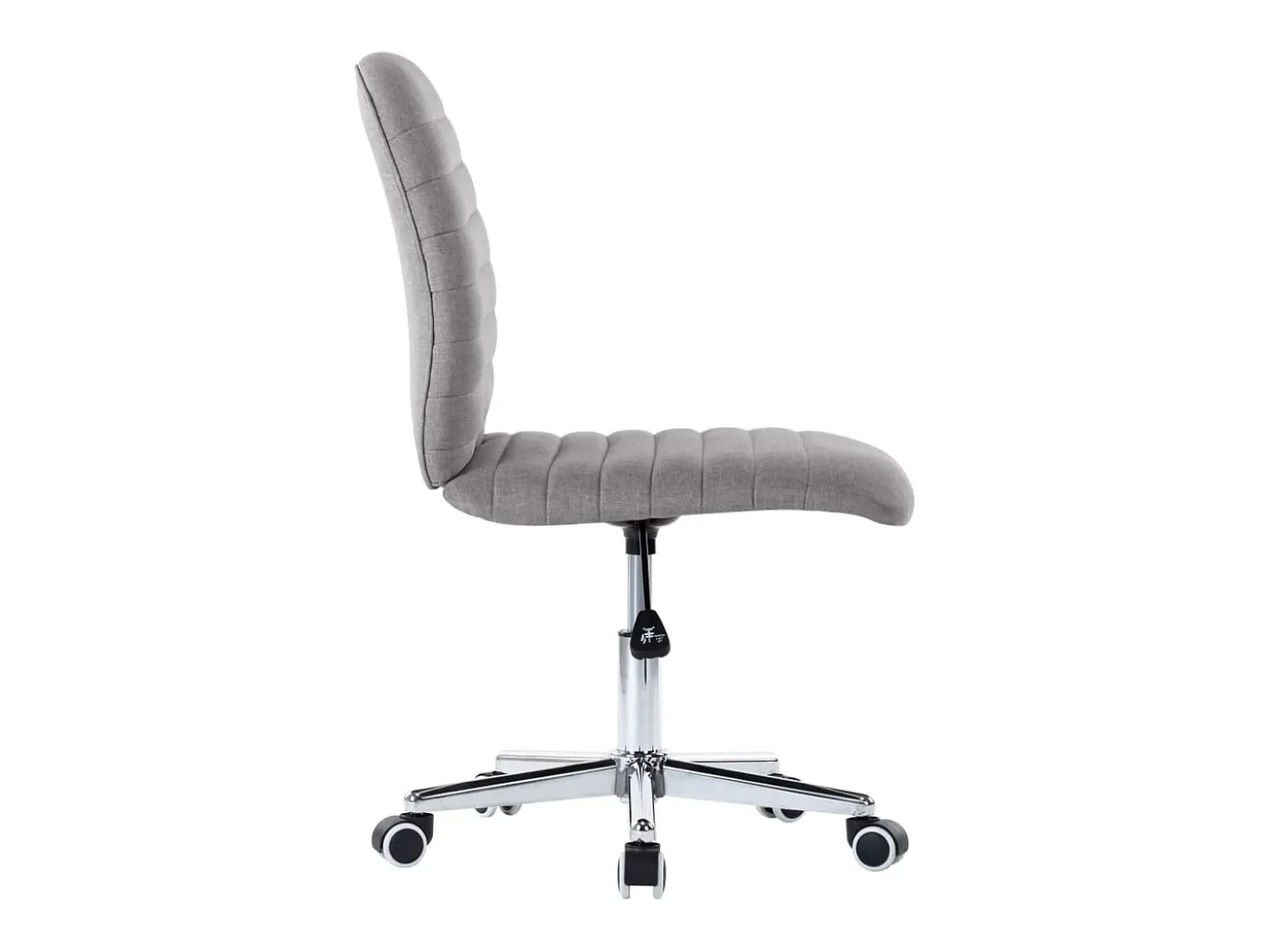 Juego de 4 Sillas de comedor tela gris claro ES776605