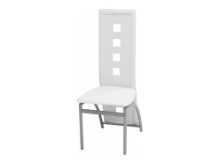 Juego de 2 Sillas de comedor cuero sintético blanco ES404602