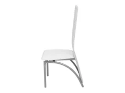 Juego de 2 Sillas de comedor cuero sintético blanco ES404602