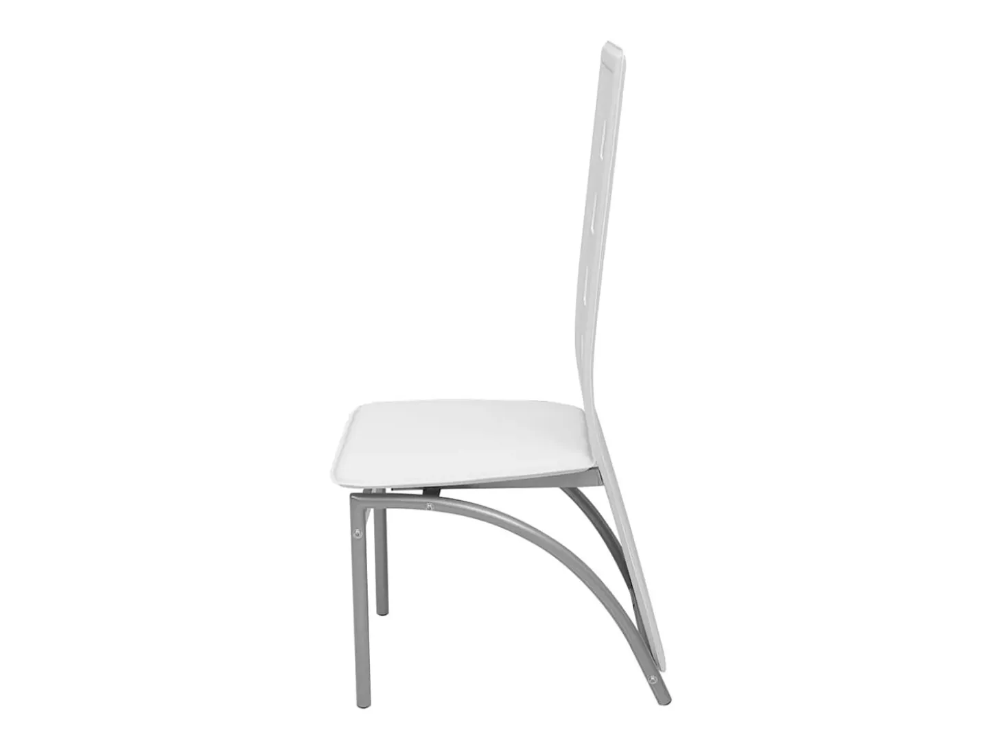 Juego de 2 Sillas de comedor cuero sintético blanco ES404602