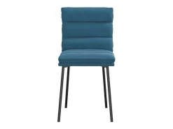 Juego de 2 sillas de comedor de terciopelo azul