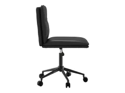 Juego de 2 sillas de comedor de piel sintética negra