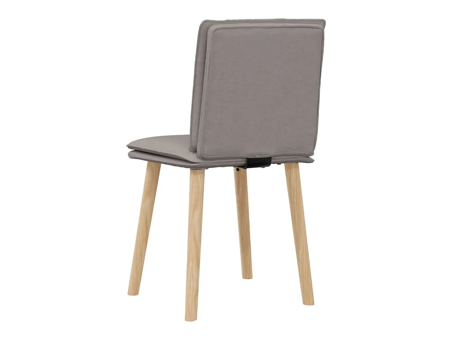 Juego de 2 sillas de comedor de tela color topo