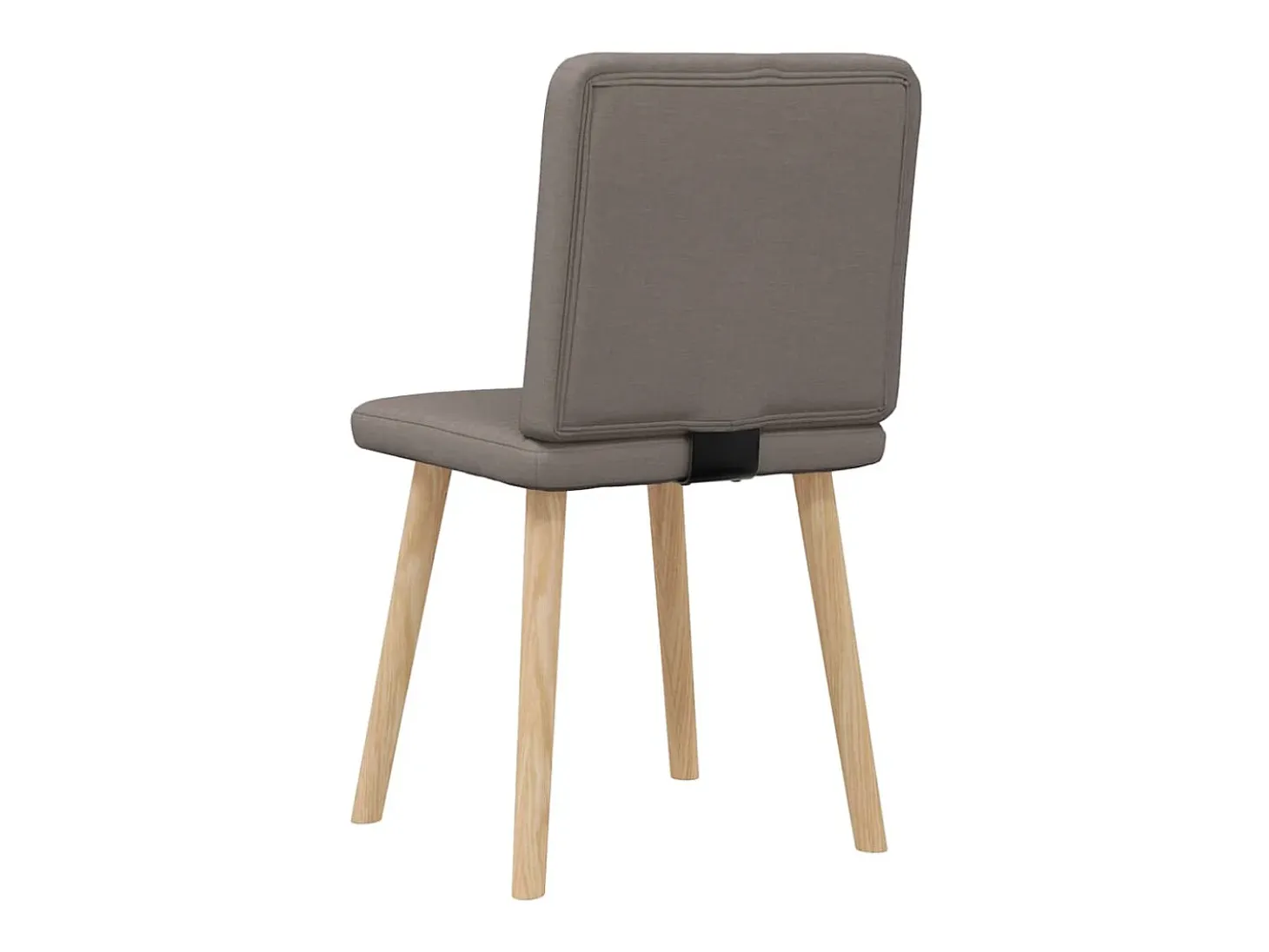 Juego de 2 sillas de comedor de tela color topo