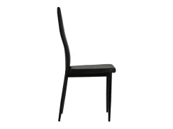 Juego de 2 Sillas de comedor cuero sintético negro ES226356