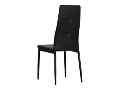 Juego de 2 Sillas de comedor cuero sintético negro ES226356
