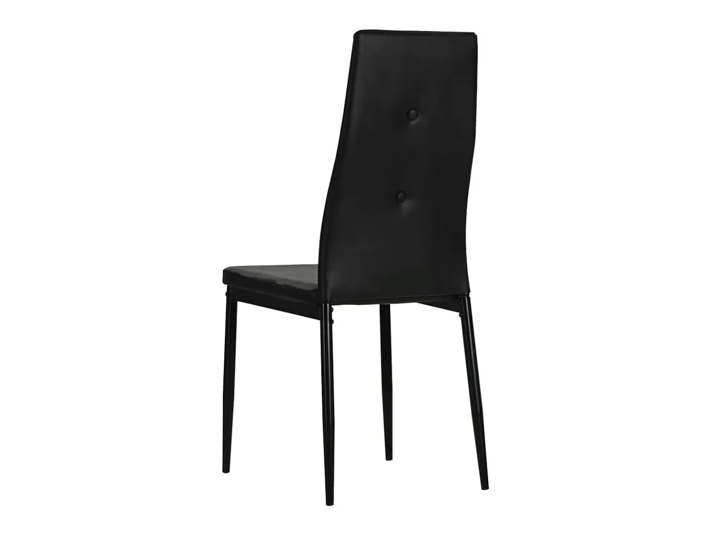 Juego de 2 Sillas de comedor cuero sintético negro ES226356