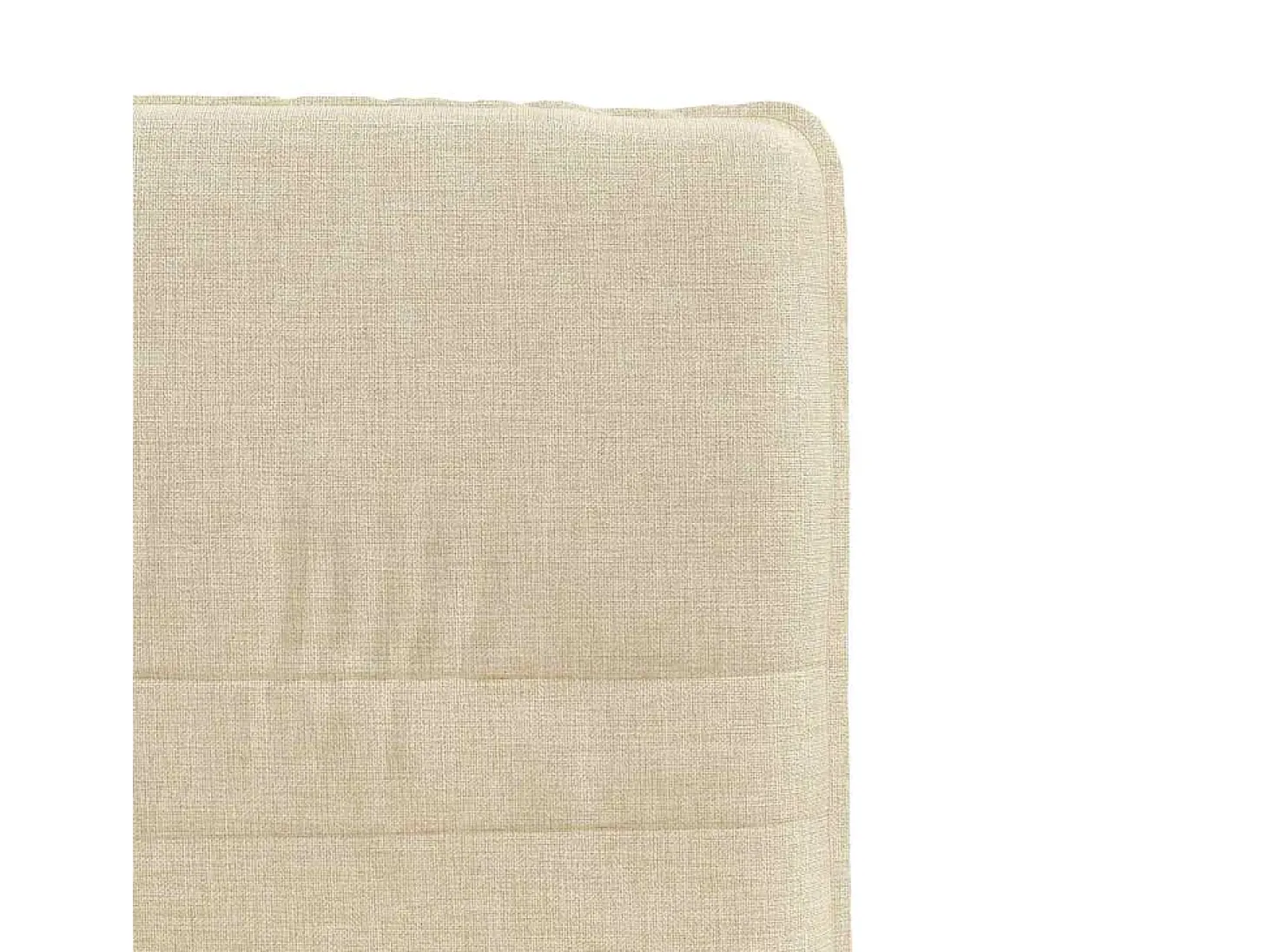 Juego de 2 sillas de comedor de tela color crema