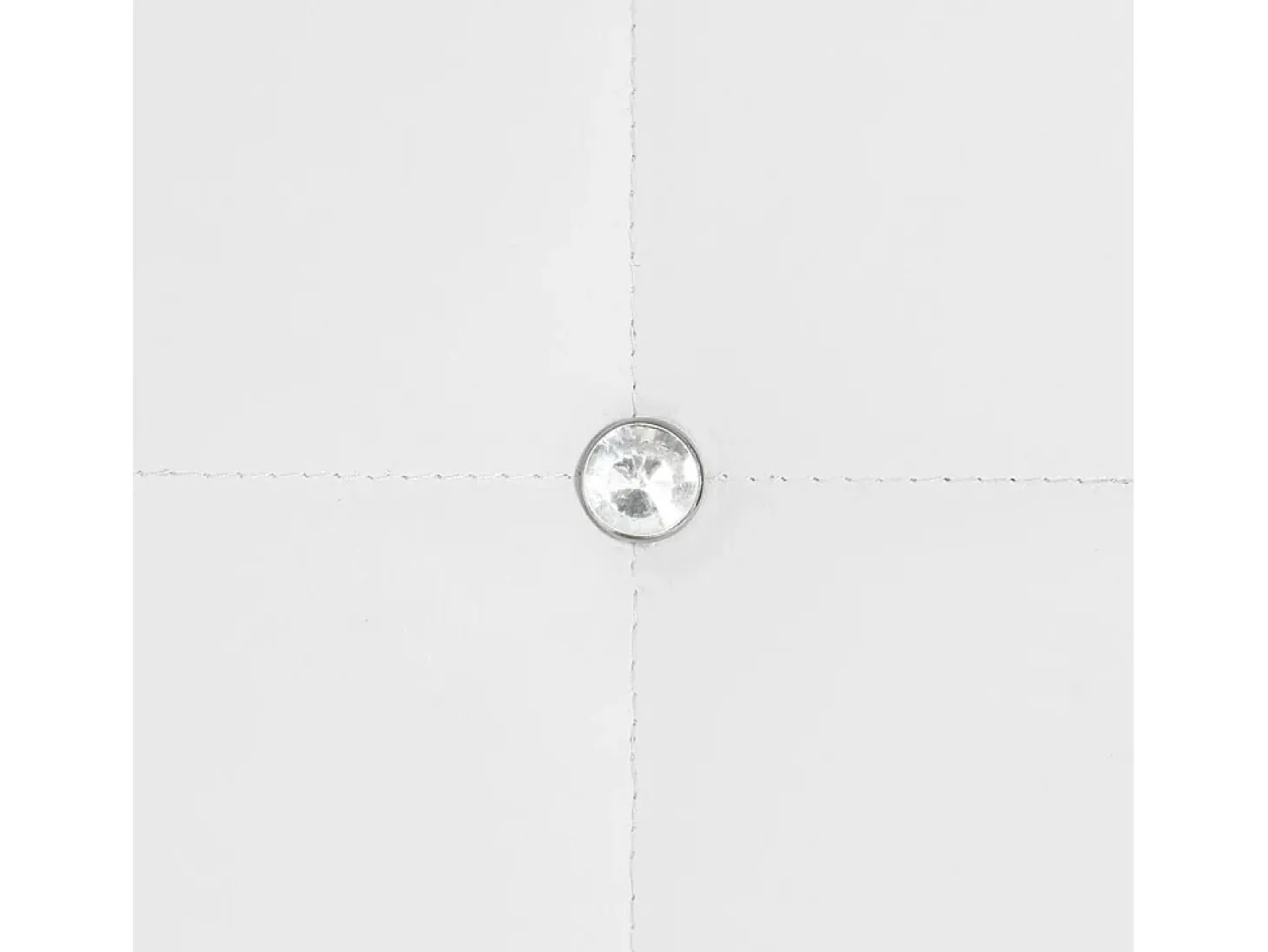 Juego de 2 sillas de comedor de piel sintética blanca