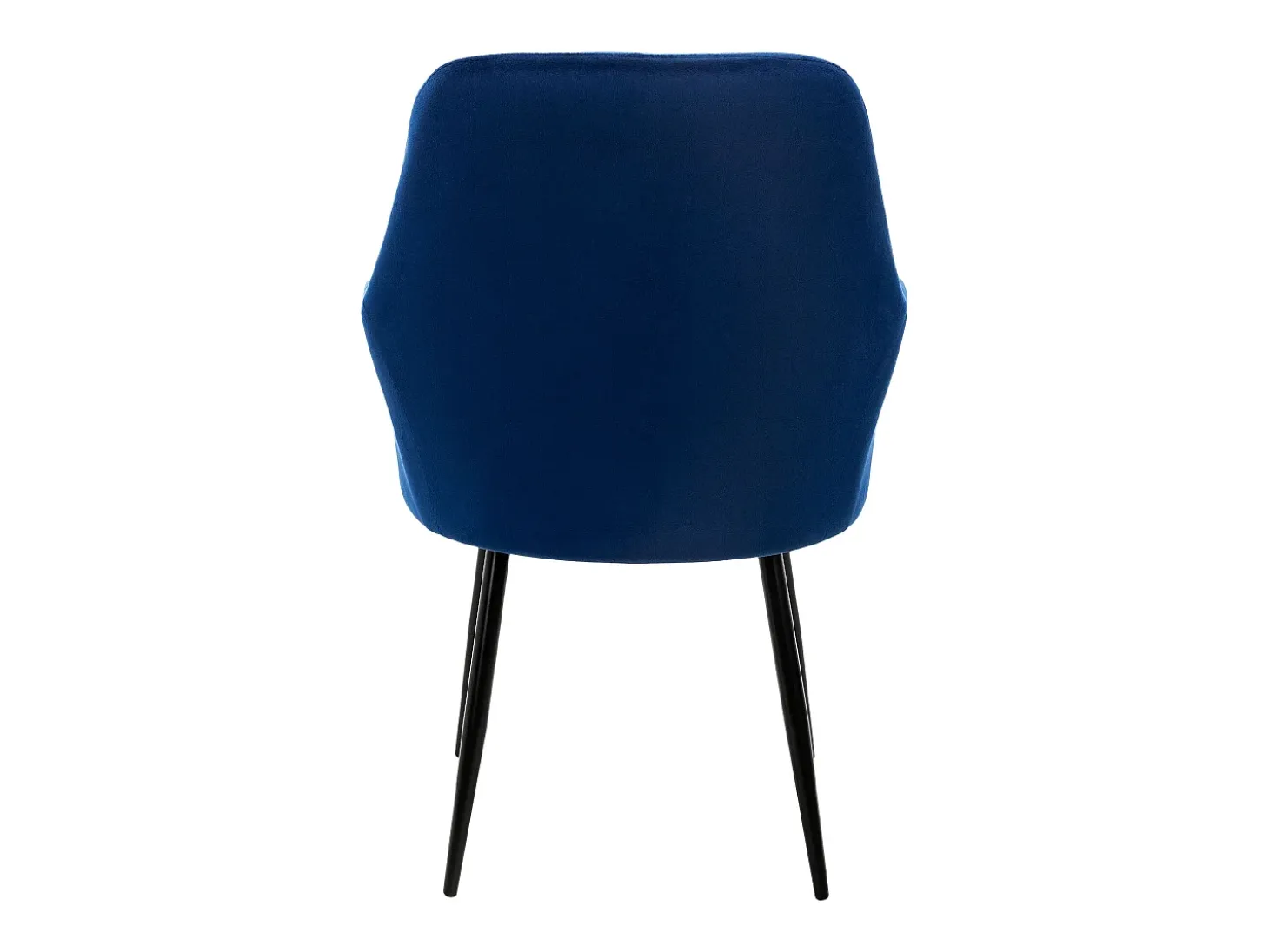 Juego de 6 sillas de comedor retro efecto terciopelo azul oscuro regulables en altura ML-DESIGN