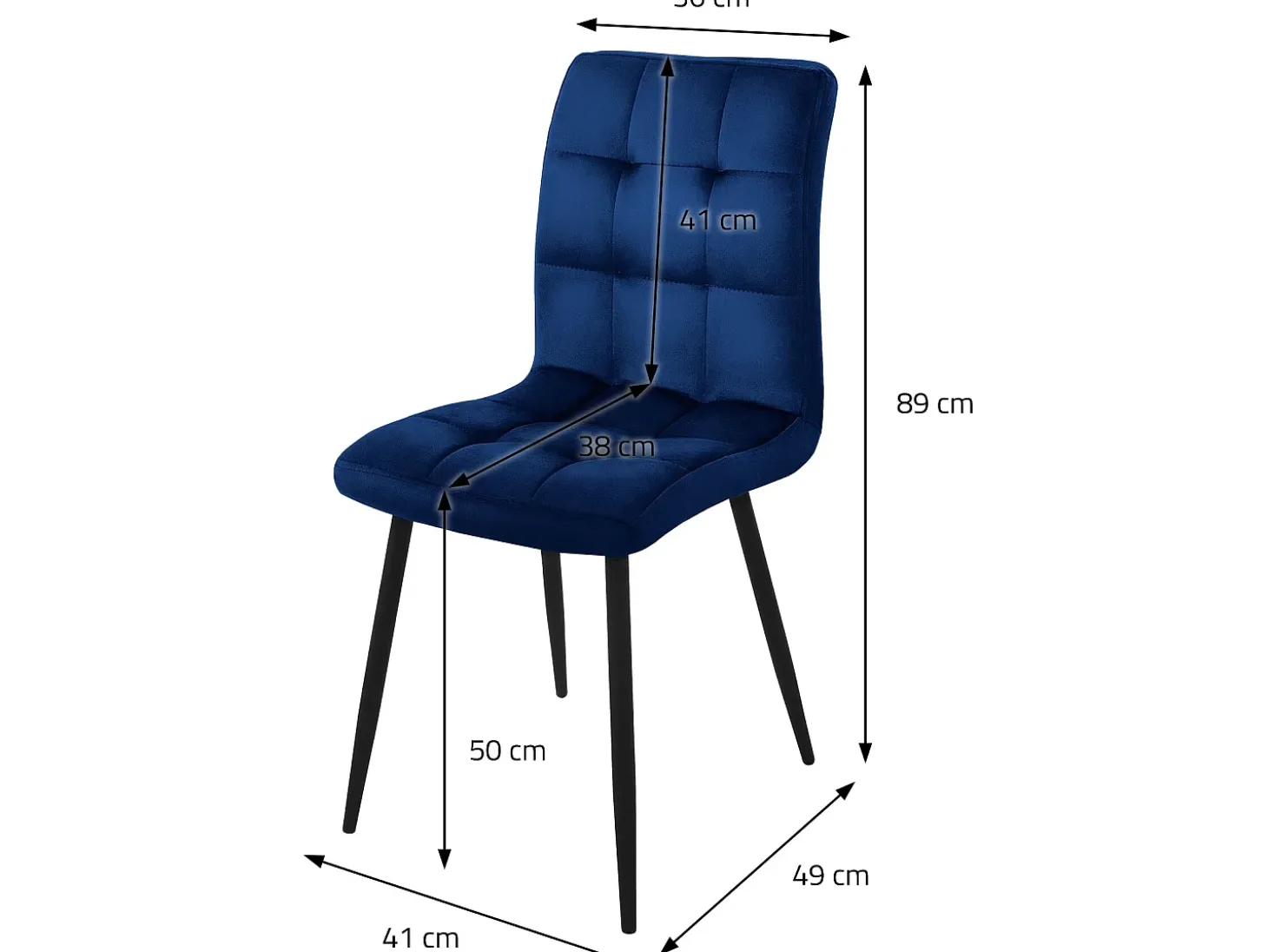 Juego de 4 sillas de comedor sillas de salón silla tapizada silla de cocina terc