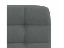 Juego de 6 sillas de comedor de tela gris oscuro