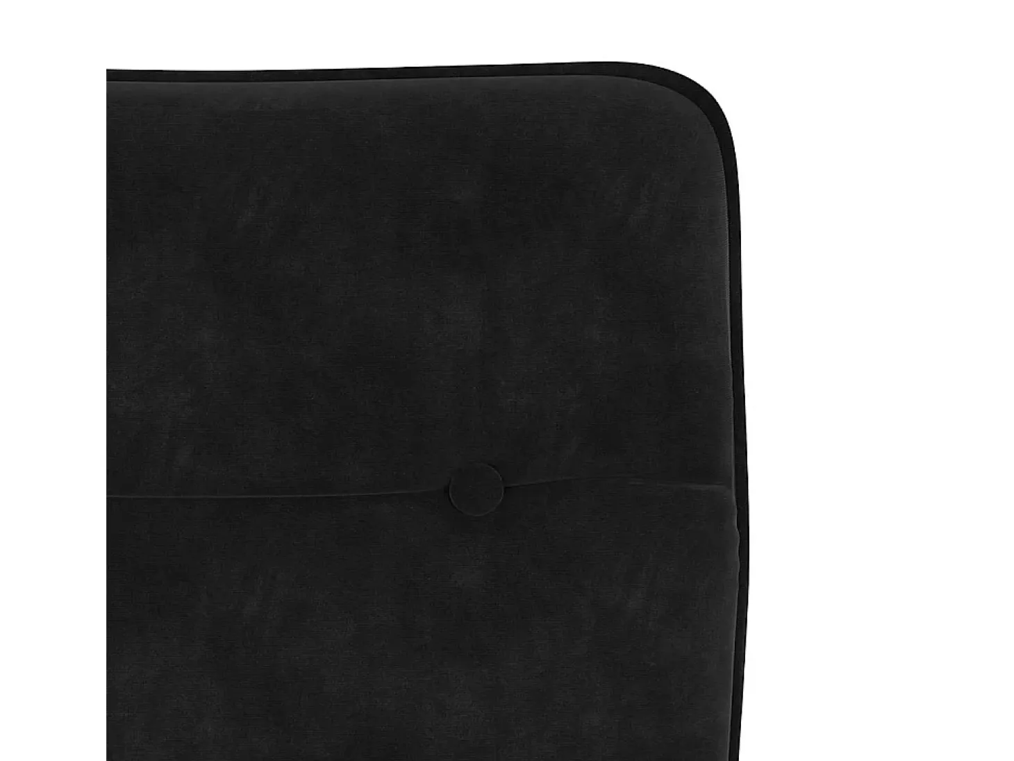 Juego de 6 sillas de comedor de terciopelo negro