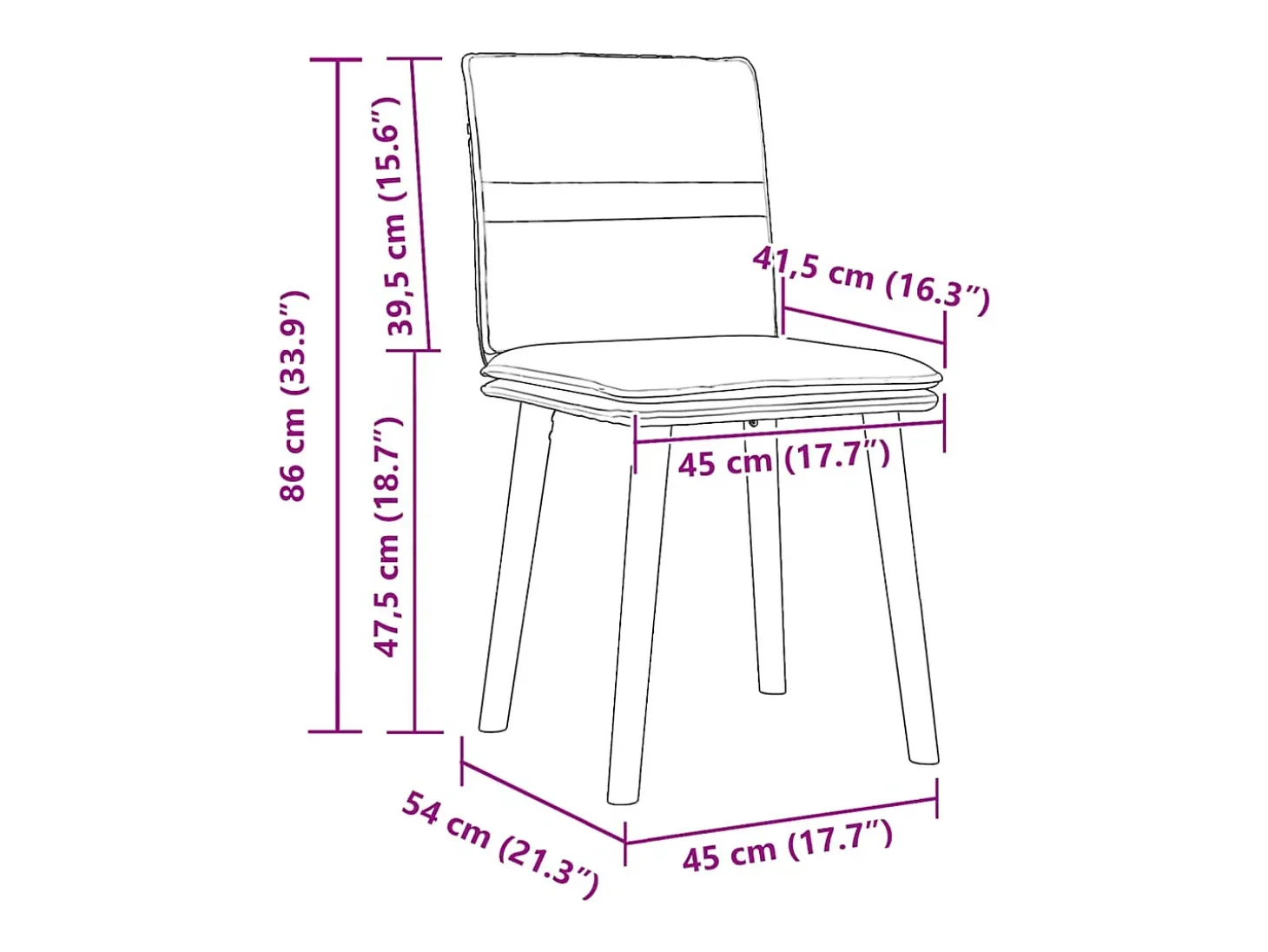 Juego de 6 sillas de comedor de tela gris claro