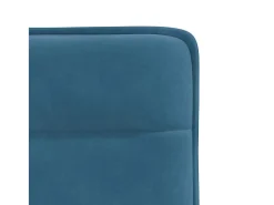 Juego de 4 sillas de comedor de terciopelo azul