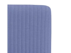 Juego de 2 sillas de comedor de tela vaquera azul