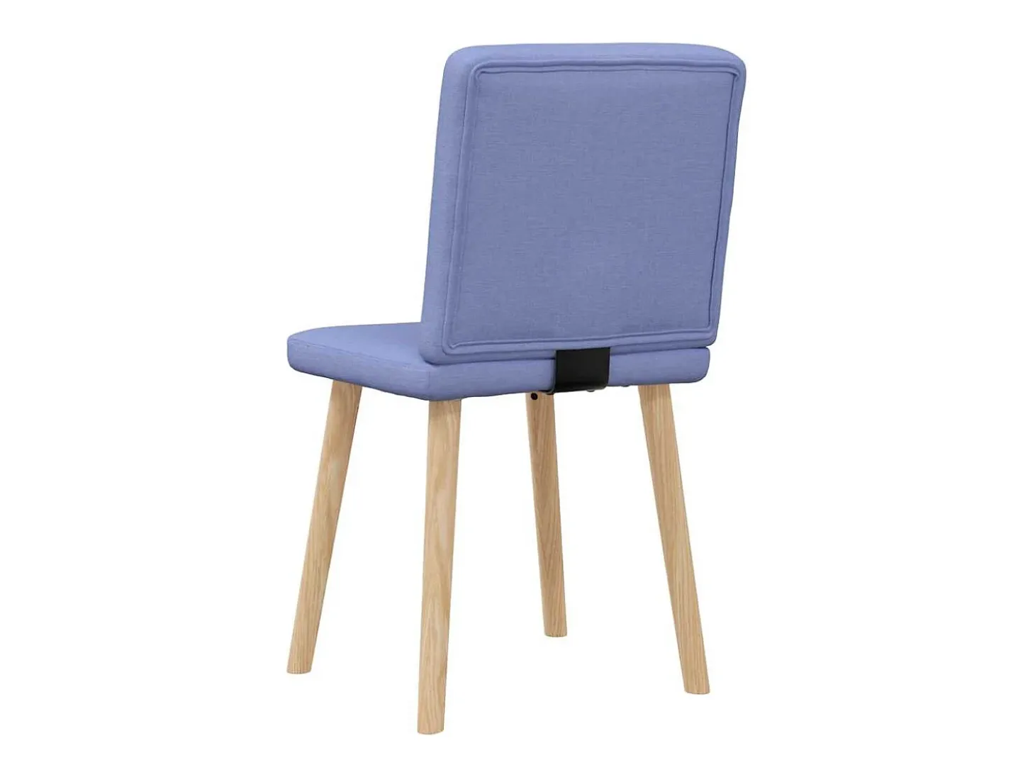Juego de 2 sillas de comedor de tela vaquera azul