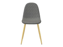 Juego de 4 Sillas de comedor terciopelo gris claro ES789648