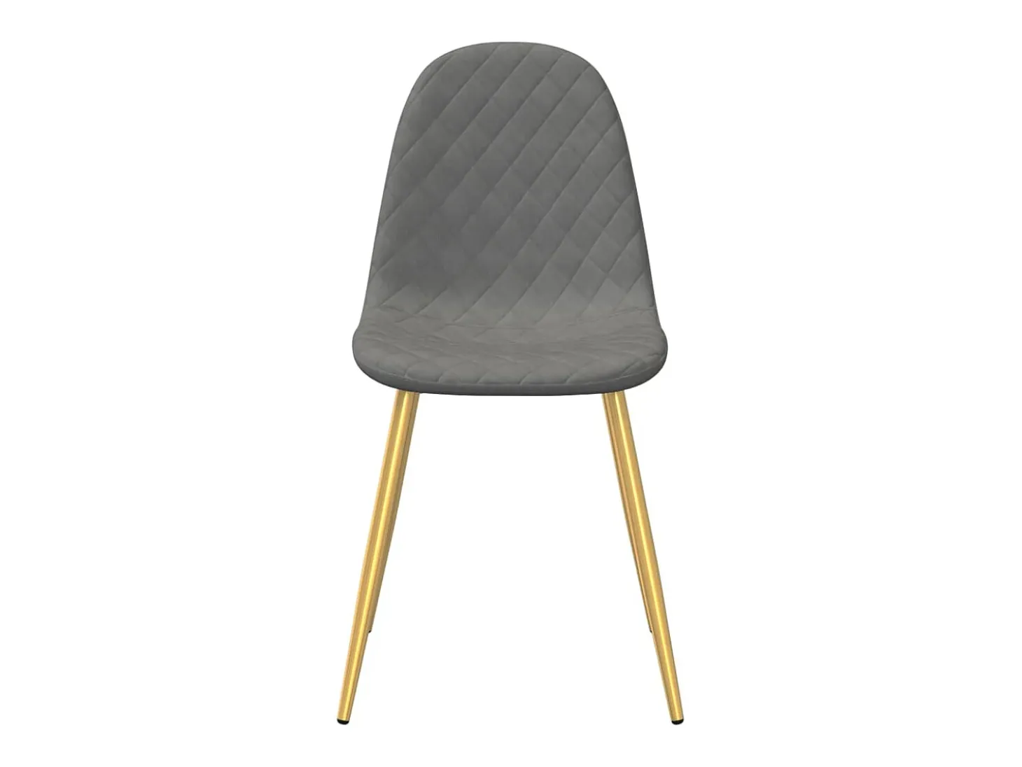 Juego de 4 Sillas de comedor terciopelo gris claro ES789648