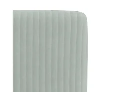 Juego de 2 sillas de comedor en terciopelo gris claro