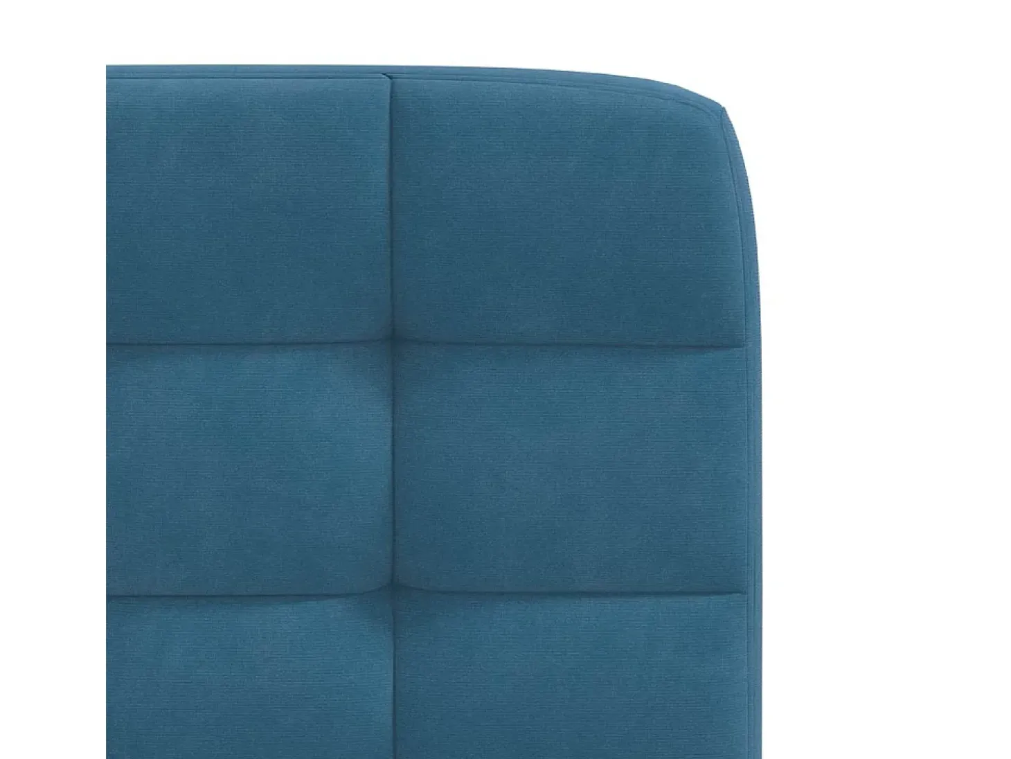 Juego de 2 sillas de comedor de terciopelo azul