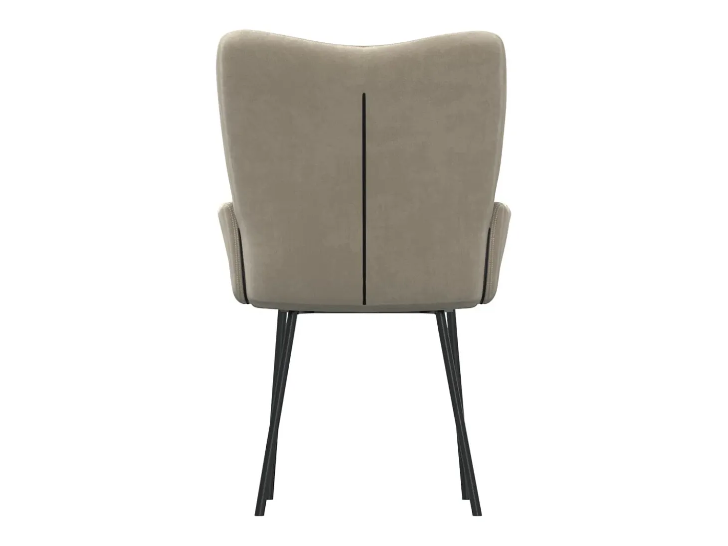 Juego de 2 sillas de comedor en terciopelo gris claro