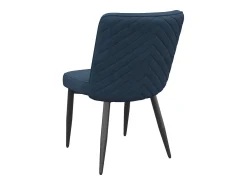 Juego de 6 sillas de comedor - 63 x 48 x 85 cm - para comedores/salones/cafeterías - Estilo moderno - terciopelo - azul oscuro