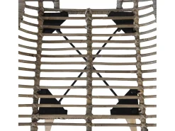 Juego de 4 Sillas de comedor ratán marrón natural ES896458