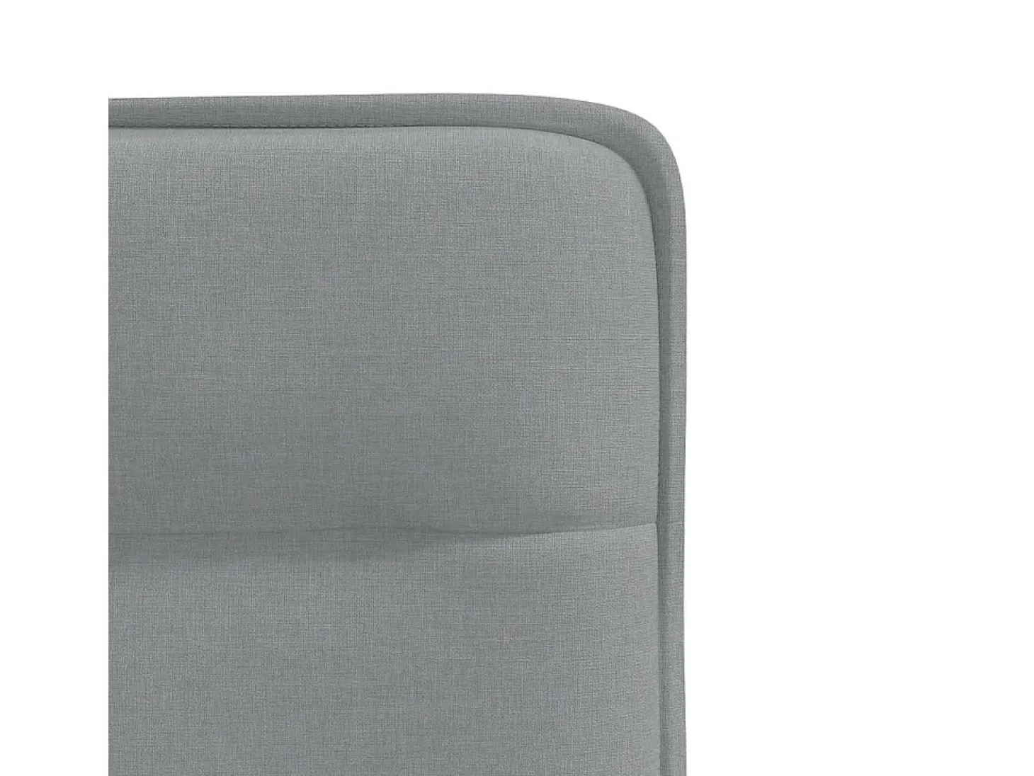 Juego de 2 sillas de comedor de tela gris claro