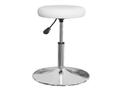 Juego de 4 Sillas de comedor cuero sintético blanco ES373082