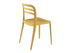 Juego de 4 sillas de comedor amarillo "Guapa" en polipropileno cm 50x51 82h