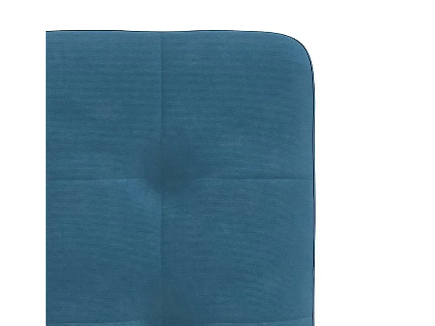 Juego de 2 sillas de comedor de terciopelo azul