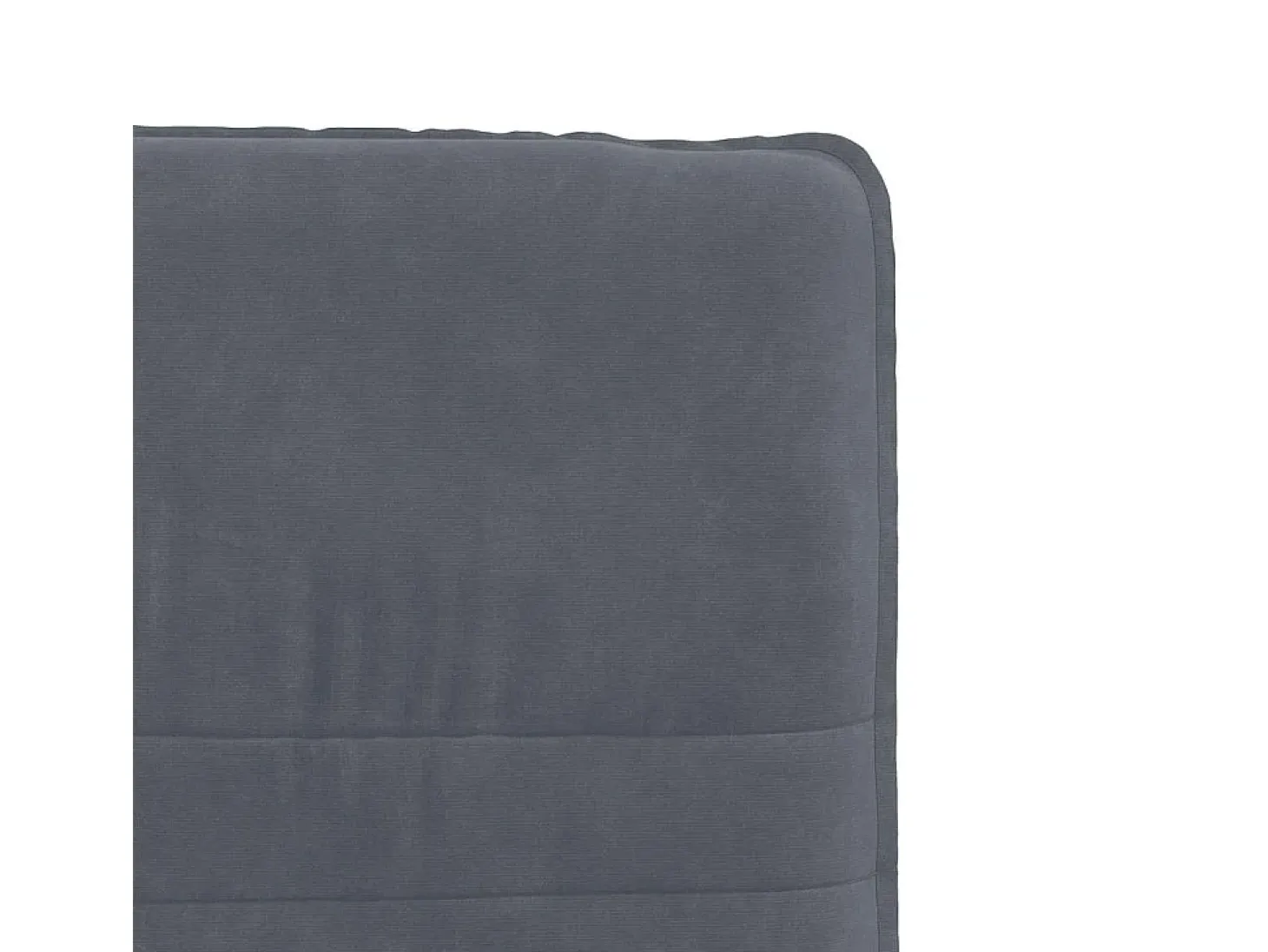Juego de 4 sillas de comedor en terciopelo gris oscuro