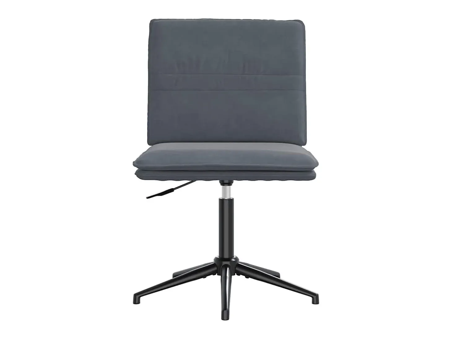 Juego de 4 sillas de comedor en terciopelo gris oscuro