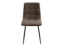 Juego de 4 sillas de comedor modernas marrones en tejido "Milly" con asiento acolchado cm 45x53 88h