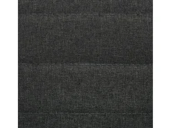 Juego de 6 sillas de comedor de tela gris oscuro