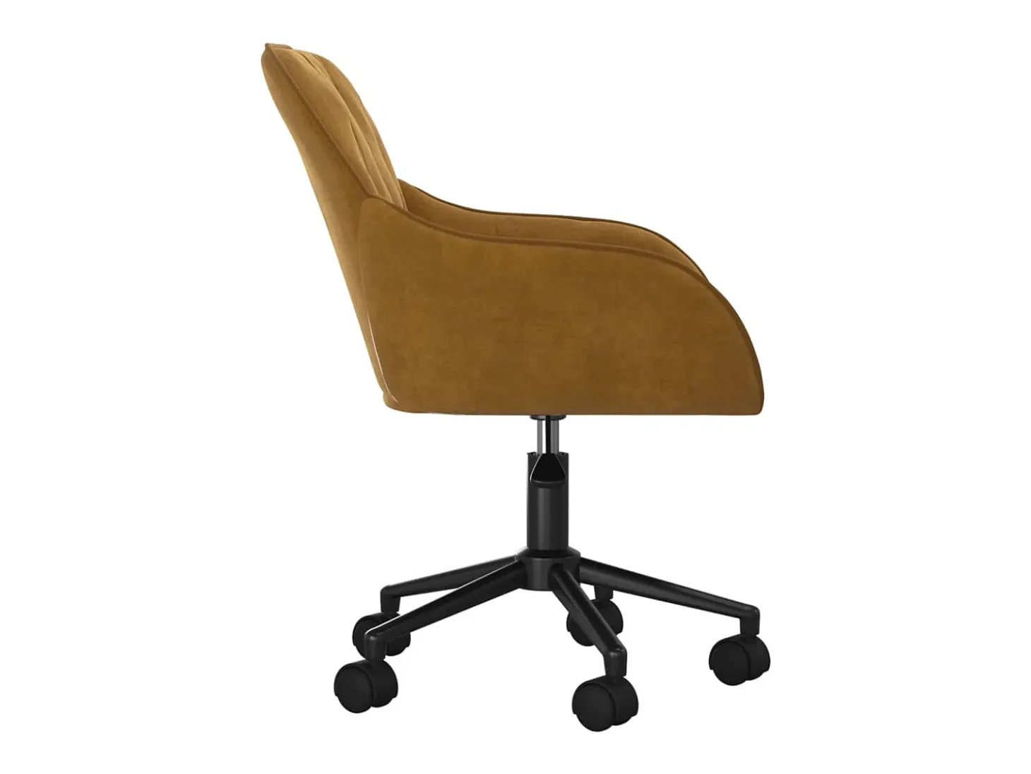 Juego de 2 Sillas de comedor giratorias terciopelo marrón ES593192