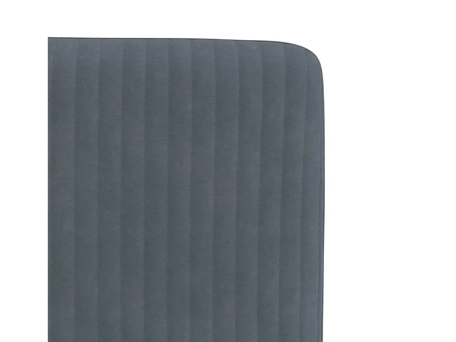 Juego de 2 sillas de comedor de terciopelo gris oscuro