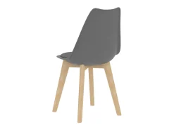 Juego de 2 Sillas de comedor plástico gris ES975902