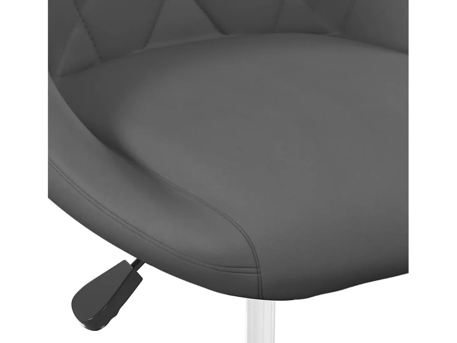 Juego de 2 sillas de comedor giratorias de terciopelo gris oscuro