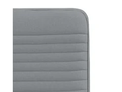 Juego de 6 sillas de comedor de tela gris claro