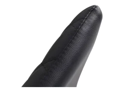 Juego de 4 sillas de comedor, sillas de cocina tapizadas con patas de acero, color negro