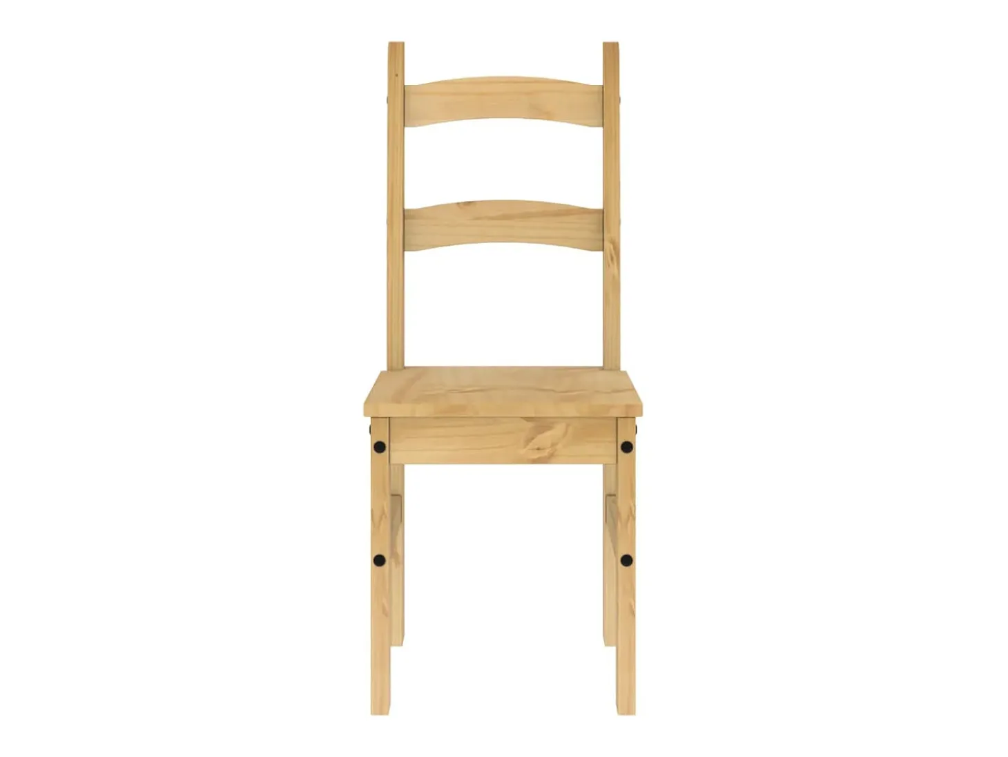 Juego de 2 Sillas de comedor madera maciza de pino 40x46x99 cm ES608452